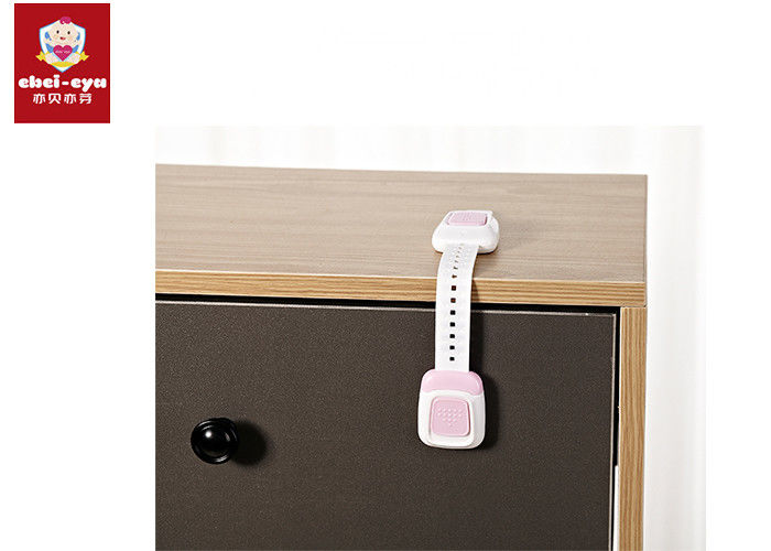 Solia Material Child Safety Drawer Locks Two Button Strap Design Rectangle Shape